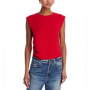 Rag & Bone Mica Red Ruched Crop Top